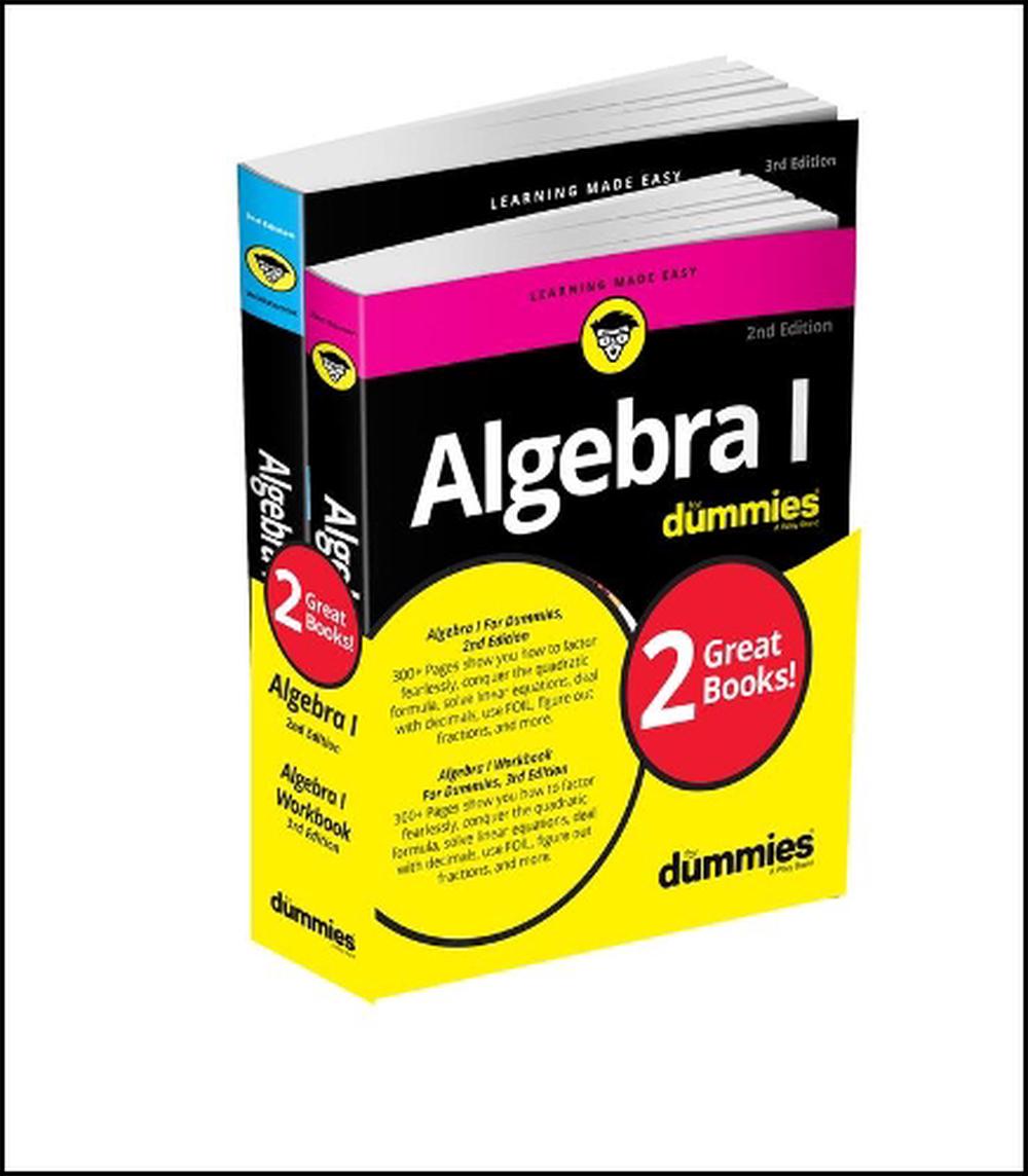 Algebra I For Dummies Book + Workbook Bundle, 9781119387084