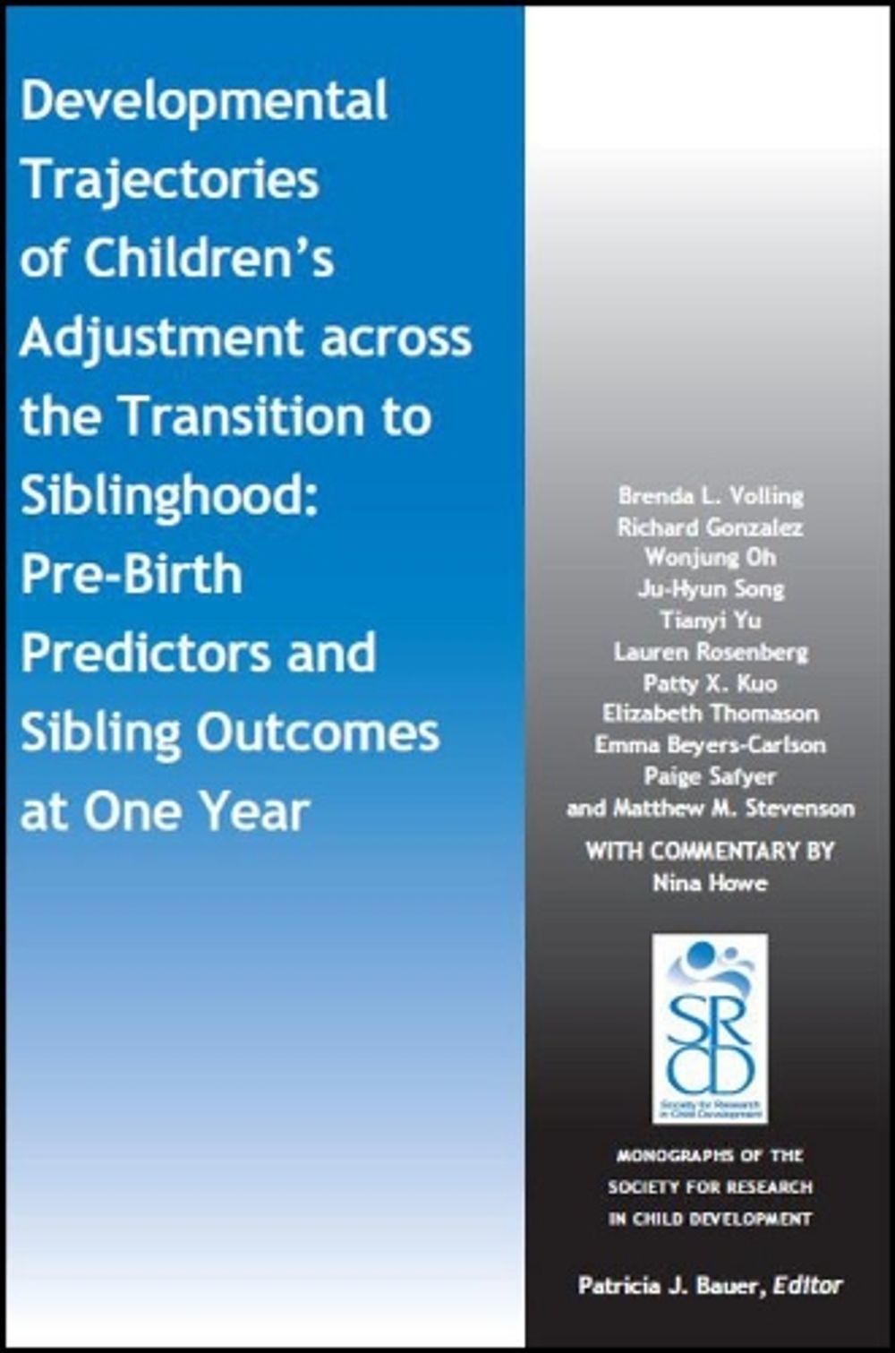 Children Development Trajectory Developmental Trajectories of Children's Adjustment across the ...