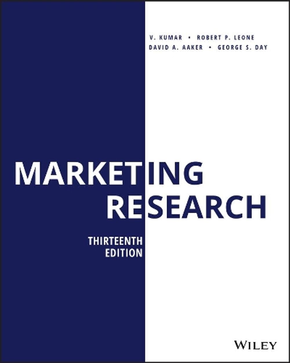 Marketing Research, 13th Edition by V. Kumar - ISBN: 9781119497585