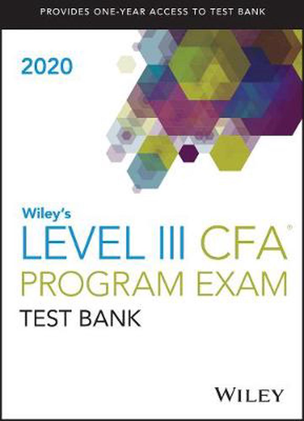 Wileys Level III CFA Program Study Guide + Test Bank 2020, 9781119662327