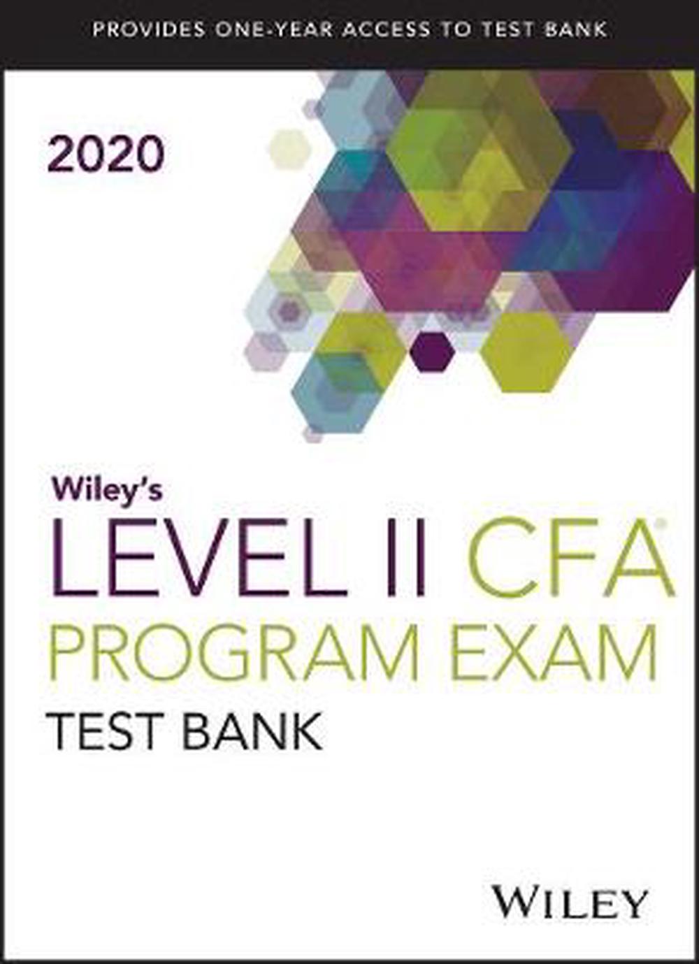 Wiley's Level II CFA Program Study Guide + Test Bank 2020, 9781119662334