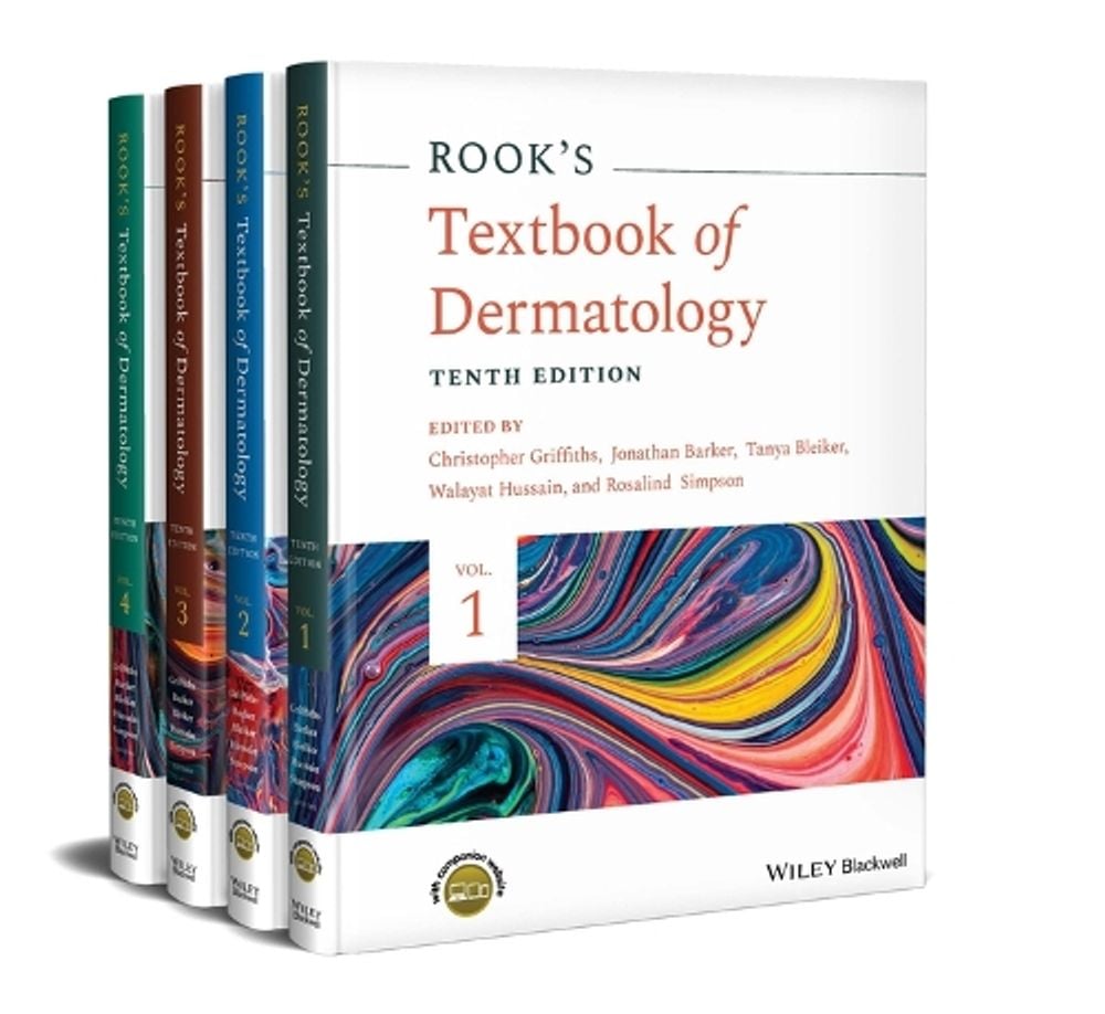 Rook's Textbook of Dermatology, 4 Volume Set, 10th Edition by Christopher E.M. Griffiths - ISBN: 9781119709213