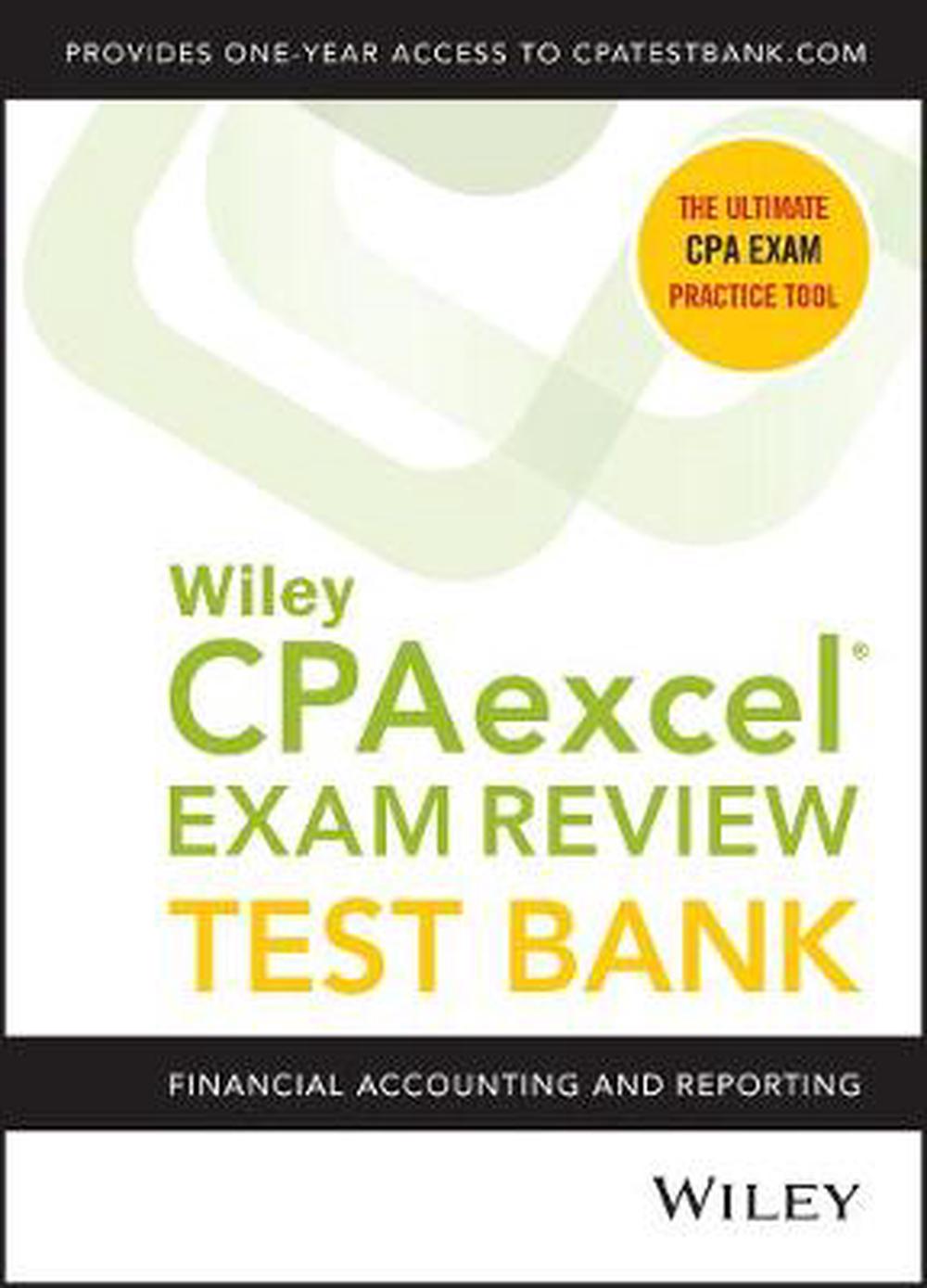 Wiley CPAexcel Exam Review 2021 Test Bank Financial Accounting and