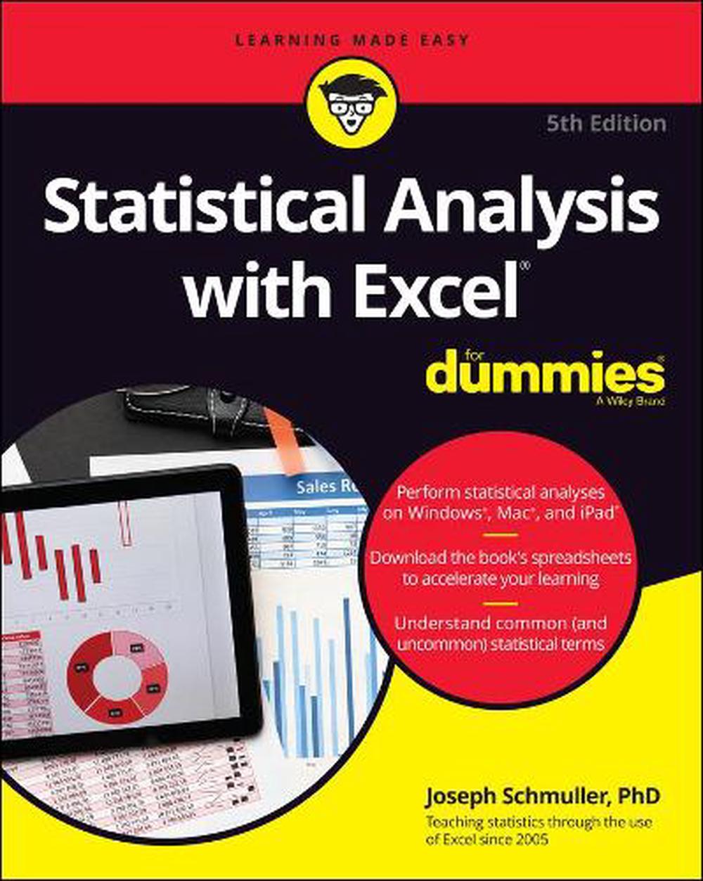 Statistical Analysis With Excel For Dummies, 9781119844549