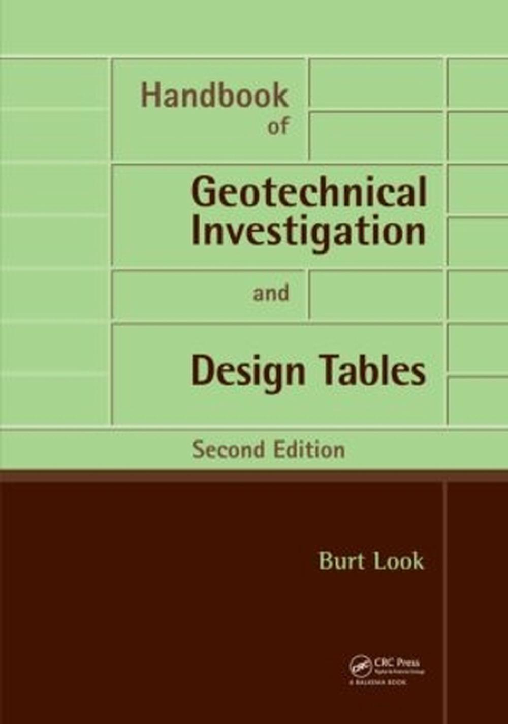 Handbook of Geotechnical Investigation and Design Tables, 9781138001398