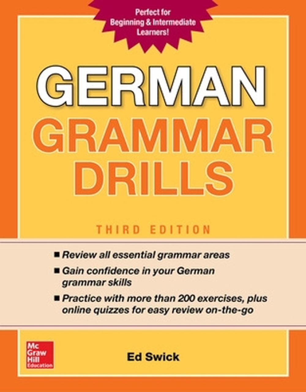 German Grammar Drills Third Edition By Ed Swick Paperback