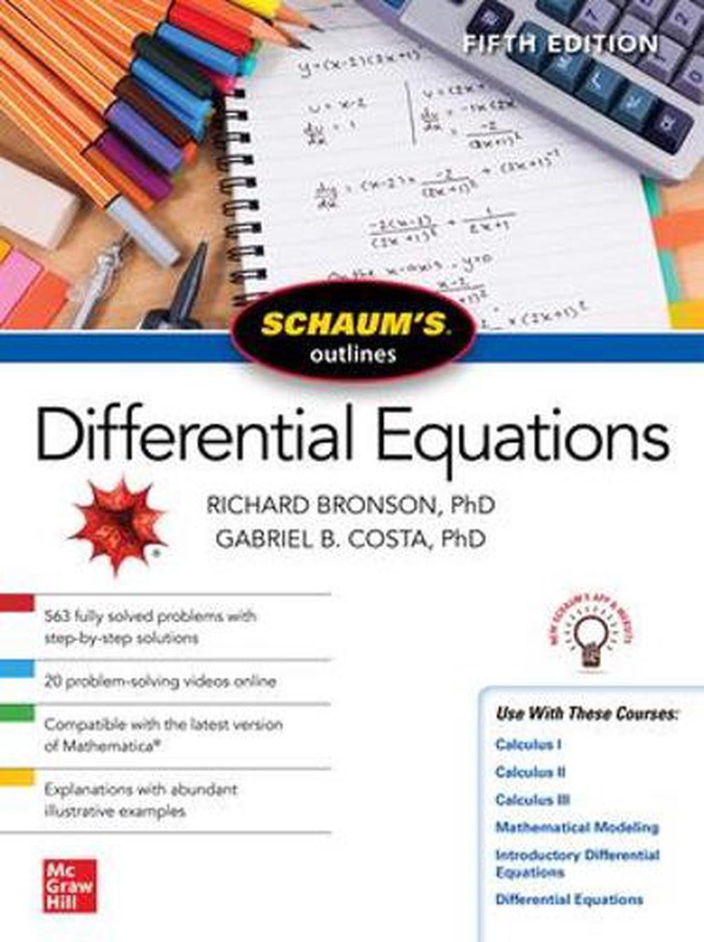Schaum's Outline of Differential Equations, Fifth Edition, 9781264258826
