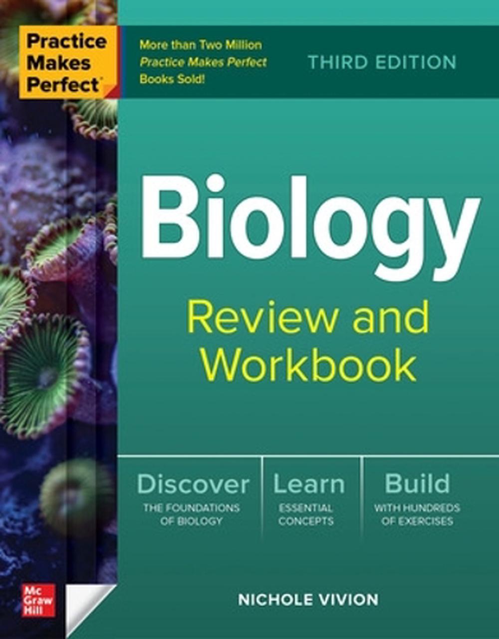 Practice Makes Perfect: Biology Review and Workbook, Third Edition, 3rd Edition, 9781264874941