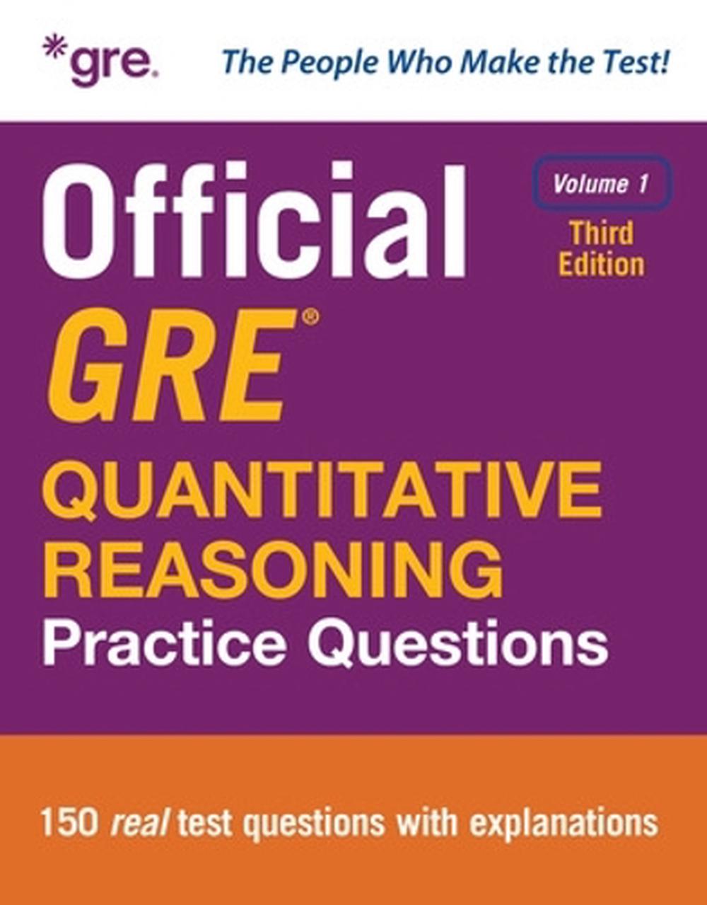 Official GRE Quantitative Reasoning Practice Questions, Third Edition, Volume 1, 9781266761096