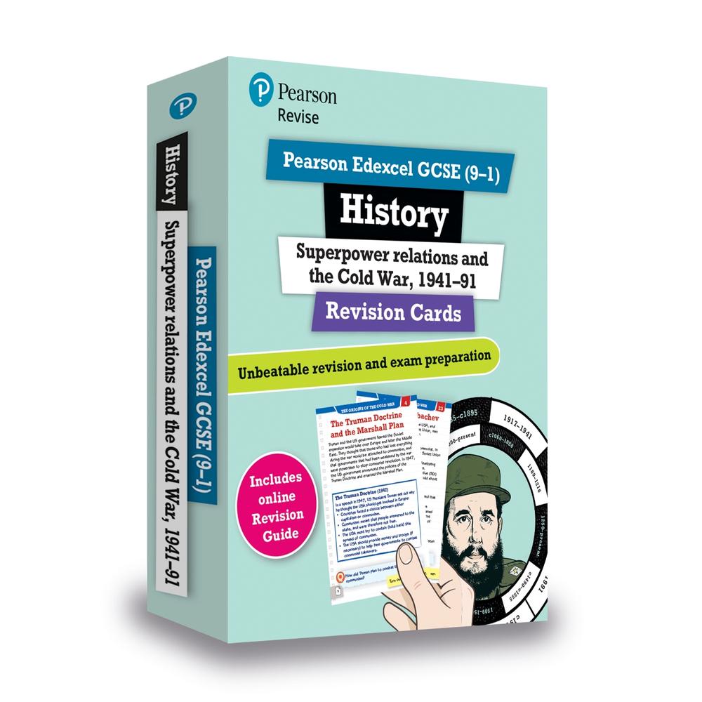 Pearson REVISE Edexcel GCSE History Superpower Relations and the Cold War Revision Cards, 9781292257396