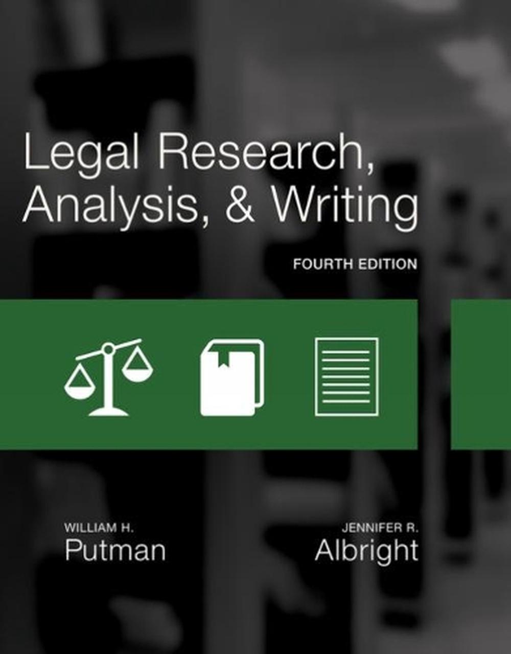 Legal Research, Analysis, and Writing, 4th Edition by Jennifer Albright - ISBN: 9781305948372