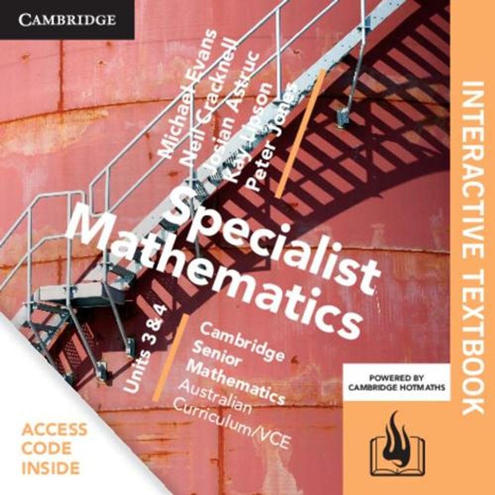 Csm Vce Specialist Mathematics Units 3 and 4 Digital (card) by Michael ...
