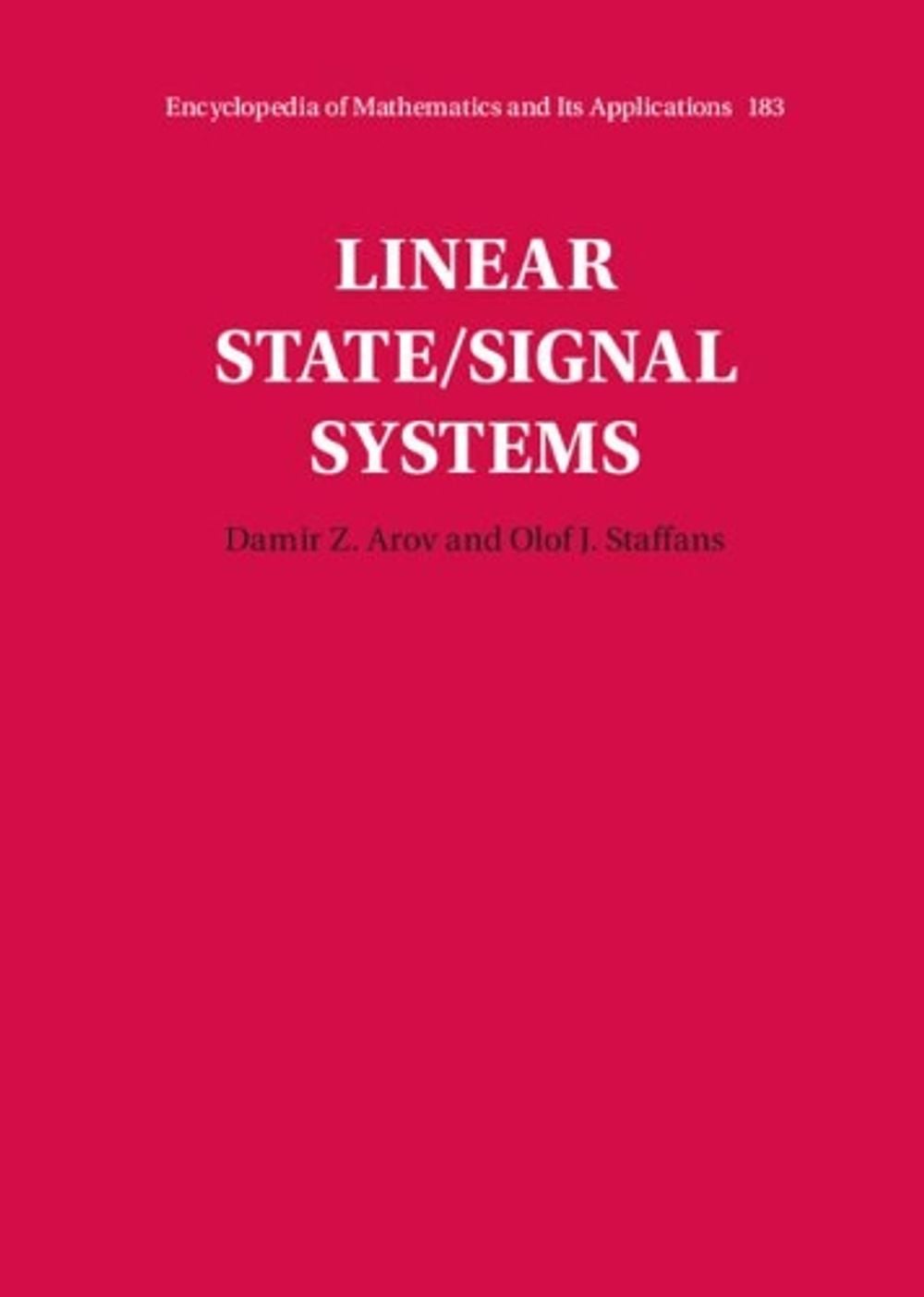 Linear State/Signal Systems by Damir Z. Arov - ISBN: 9781316519677