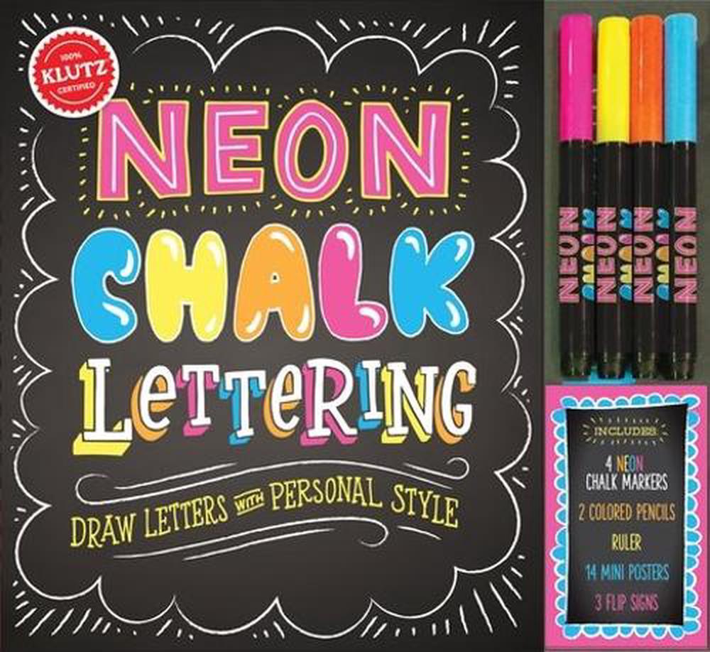 Neon Chalk Lettering by Editors of Klutz - ISBN: 9781338037548