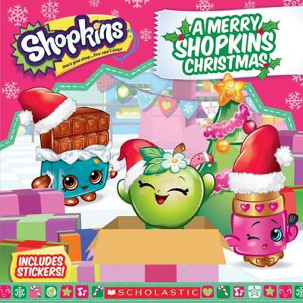 A Merry Shopkins Christmas (Shopkins: 8x8 with Stickers) by Meredith ...