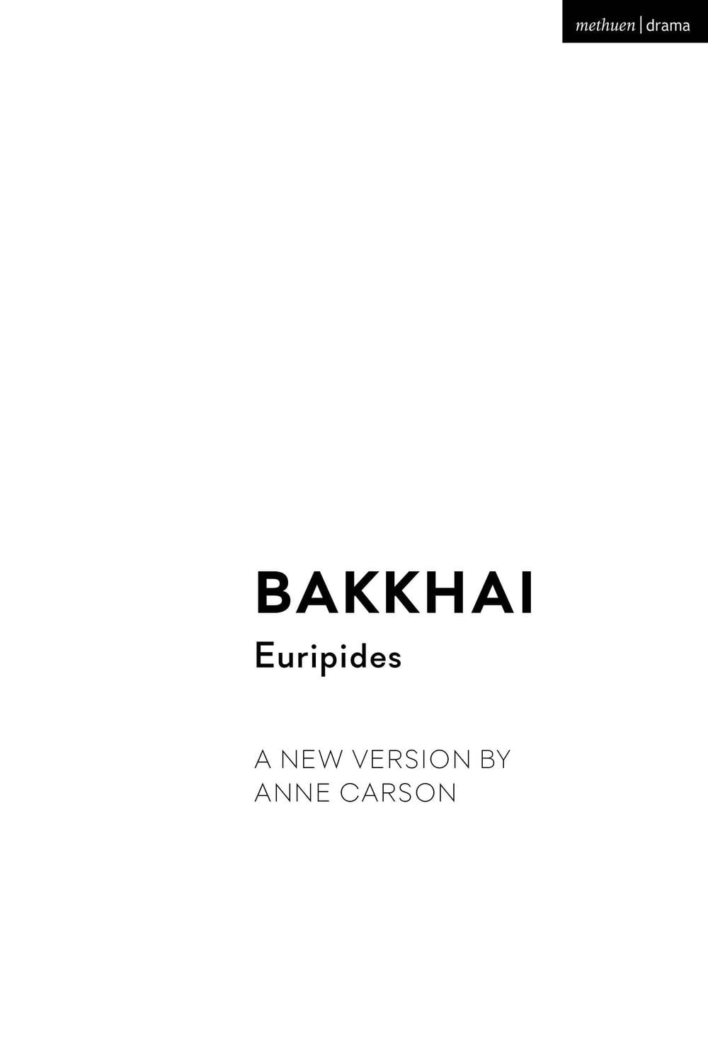 Bakkhai - ISBN: 9781350371798