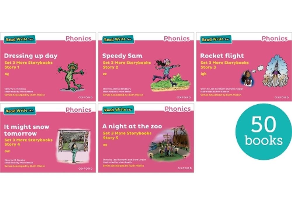 Read Write Inc. Phonics: Pink Set 3 More Storybooks (Pack of 50), 1st ...