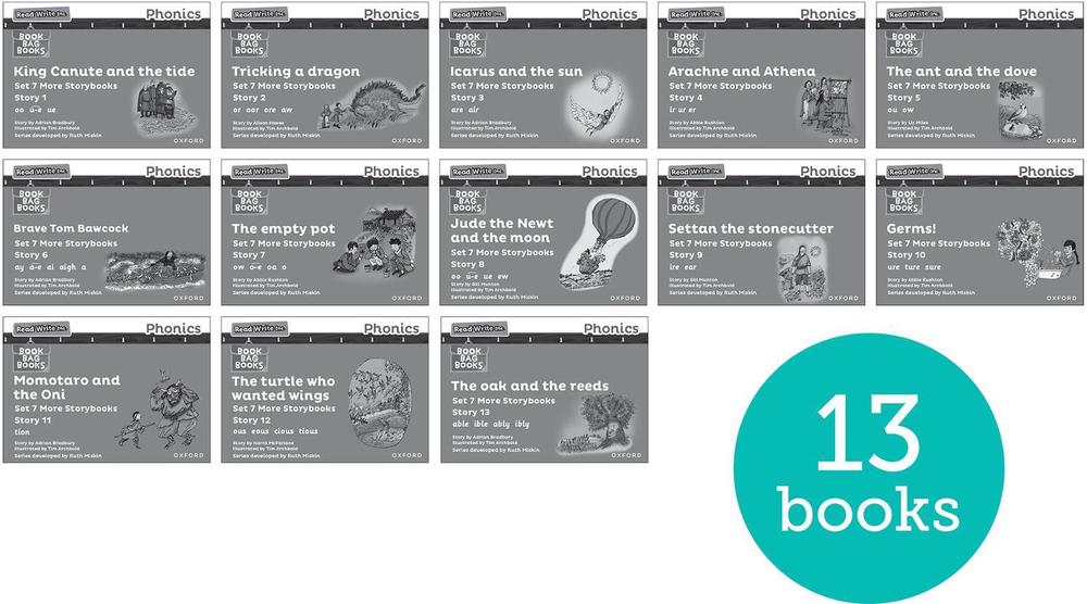 Read Write Inc. Phonics: Grey Set 7 More Black & White Storybooks (Pack ...