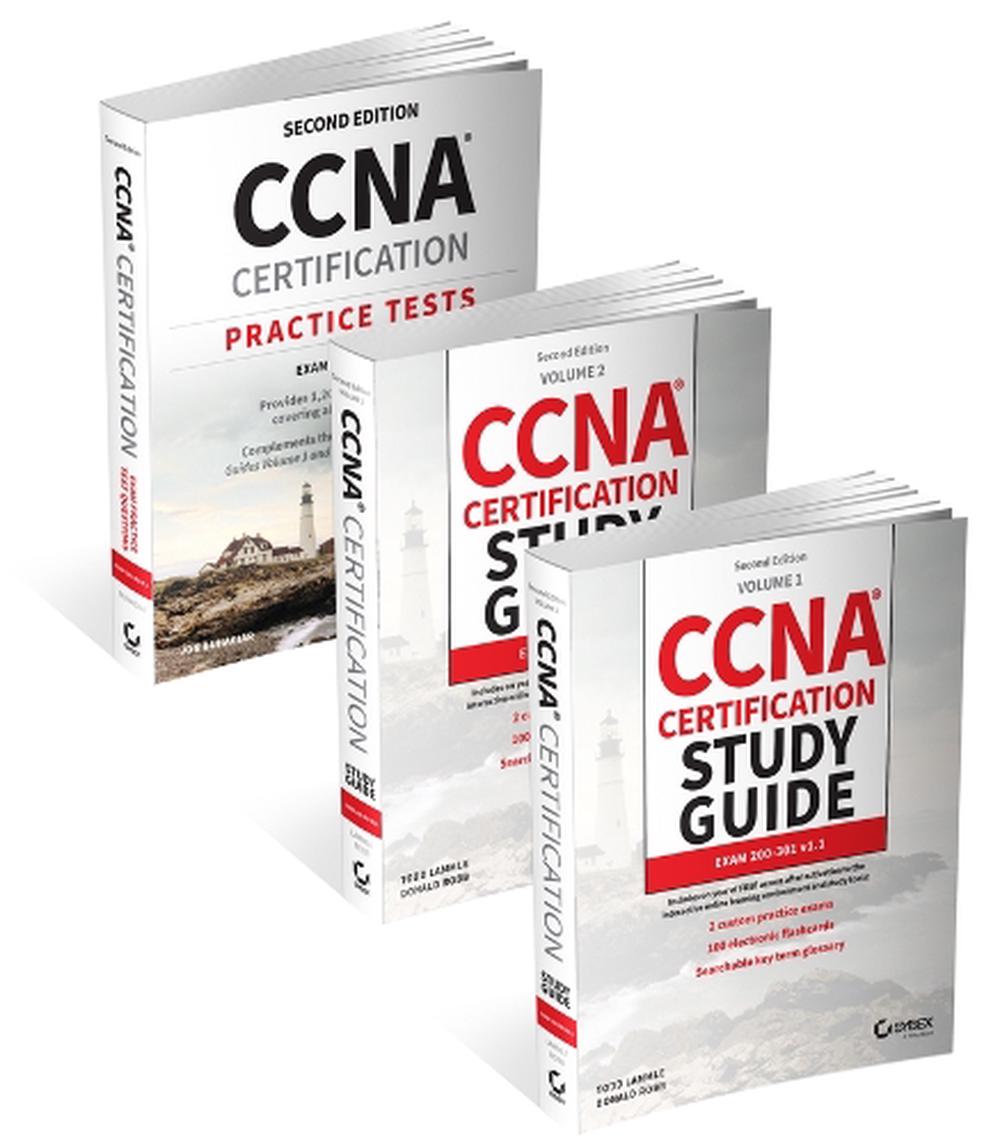 CCNA Certification Study Guide Volume 1, Volume 2, and Practice Tests Kit, 9781394213047