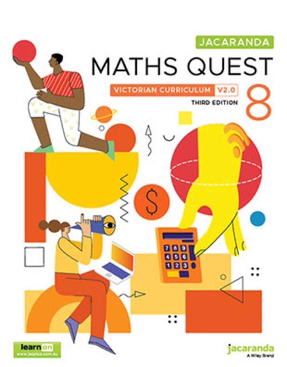 Jacaranda Maths Quest 8 Victorian Curriculum, 3e learnON and Print, 9781394235322