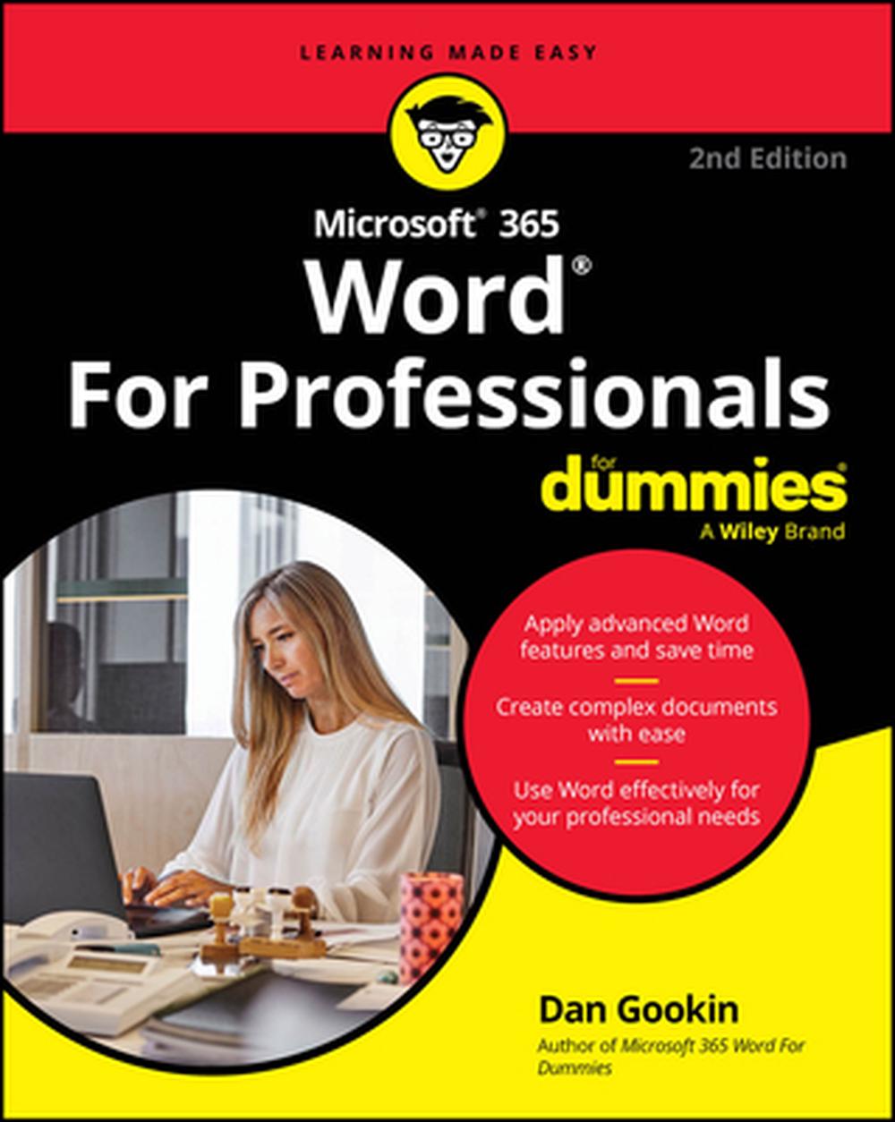 Microsoft 365 Word For Professionals For Dummies, 9781394323869
