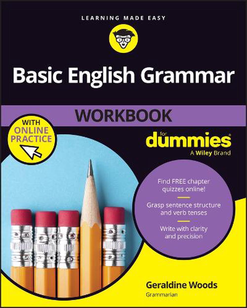 Basic English Grammar Workbook For Dummies (+ Chapter Quizzes Online), 9781394330997
