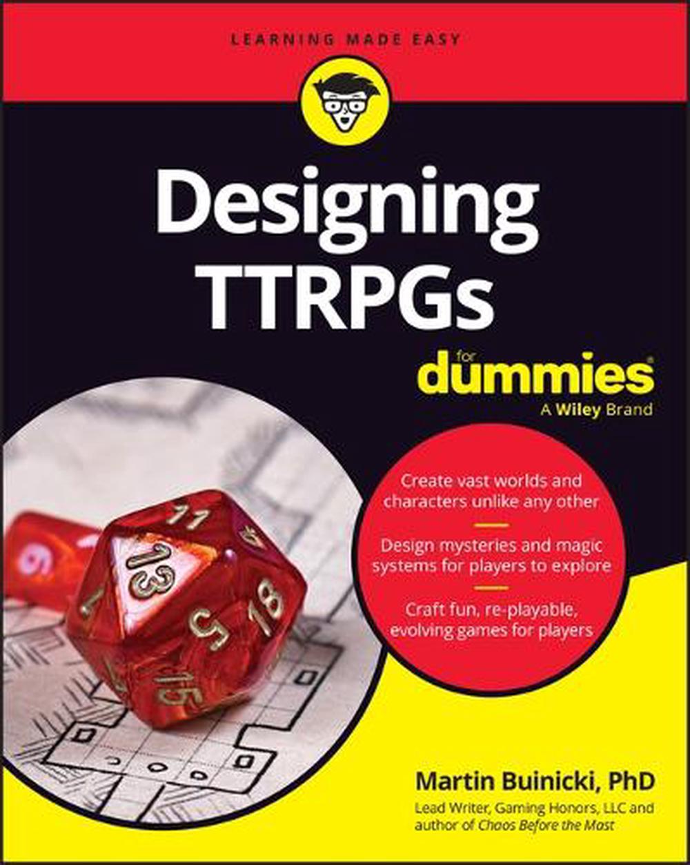 Designing TTRPGs For Dummies, 9781394361908