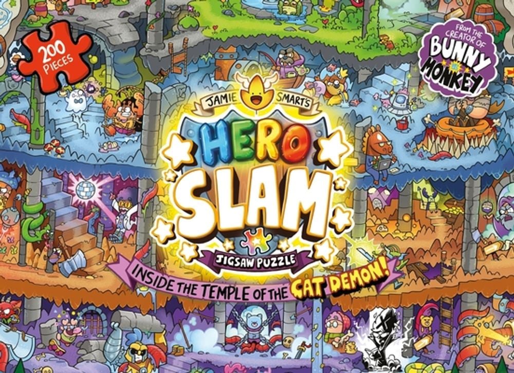 Jamie Smart's Hero Slam Jigsaw Puzzle: Inside the Temple of the Cat Demon by Jamie Smart - ISBN: 9781399642767