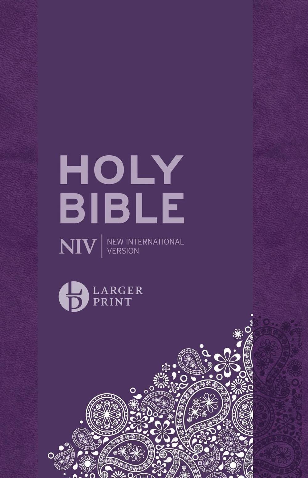 NIV Larger Print Personal Purple Soft-Tone Bible, 9781399809610