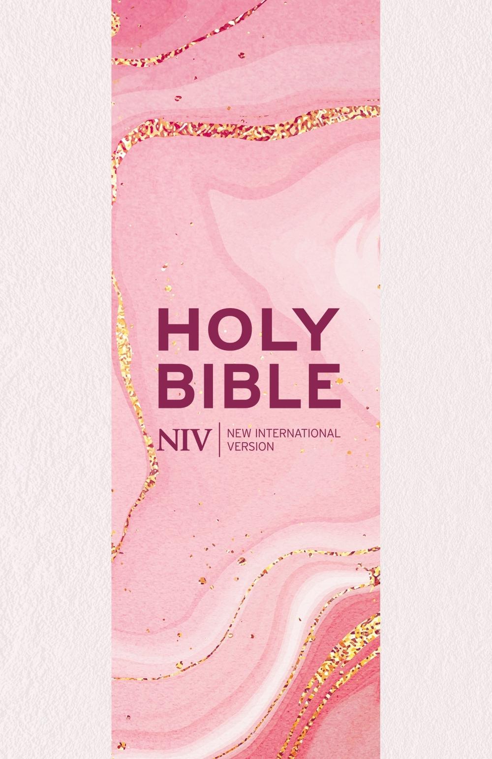NIV Larger Print Personal Pastel Pink Bible, 9781399821810