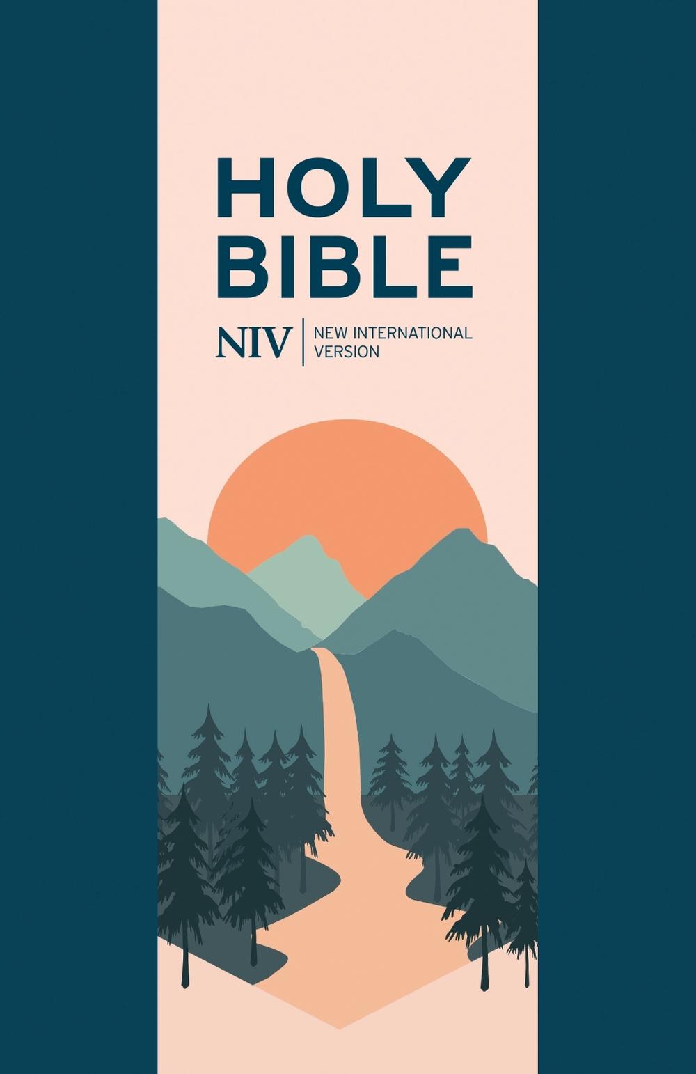 NIV Larger Print Personal Navy Blue Bible, 9781399821827