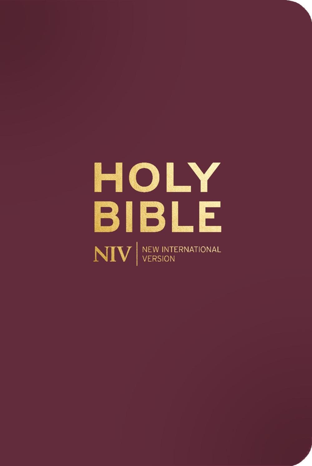 NIV Pocket Mulberry Bible with Gold Zip, 9781399832830
