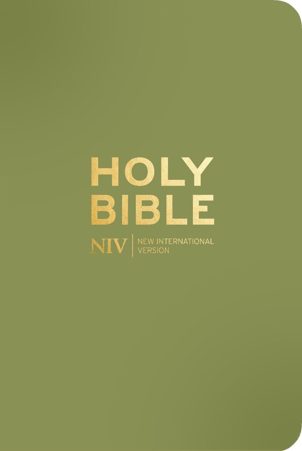 NIV Pocket Olive Green Bible with Gold Zip by New International Version - ISBN: 9781399832847