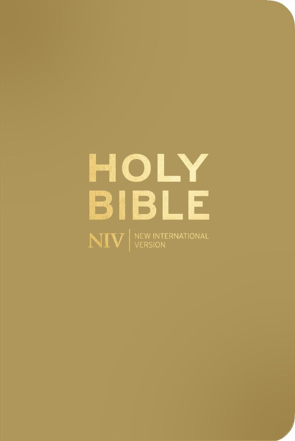 NIV Pocket Latte Bible with Gold Zip by New International Version - ISBN: 9781399832854