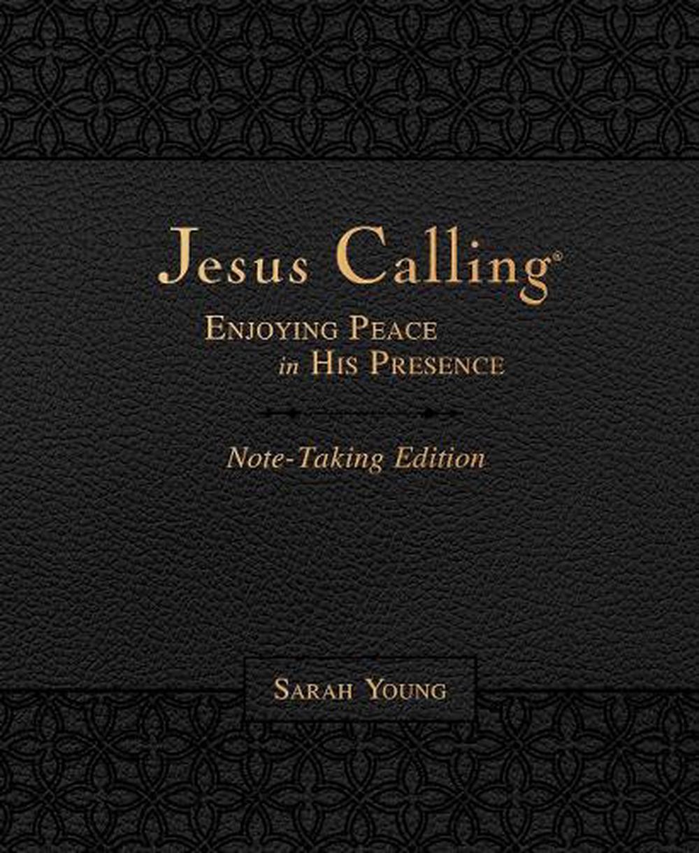 Jesus Calling Note-Taking Edition, Leathersoft, Black, with Full Scriptures, 9781400213702