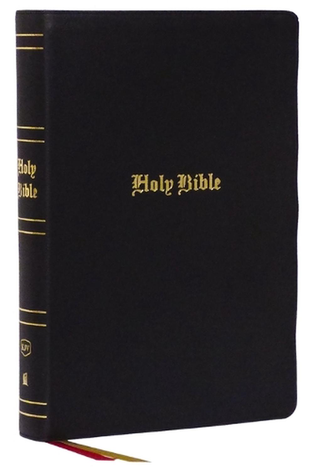 KJV Holy Bible: Super Giant Print with 43,000 Cross References, Black Genuine Leather, Red Letter, Comfort Print: King James Version, 9781400329618