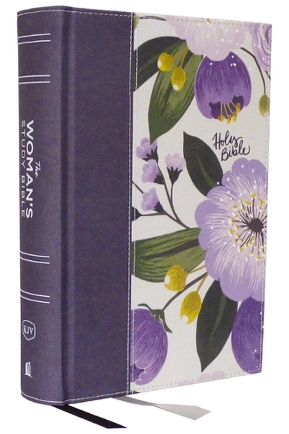 KJV, The Woman's Study Bible, Purple Floral Cloth over Board, Red Letter, Full-Color Edition, Comfort Print, 9781400332403