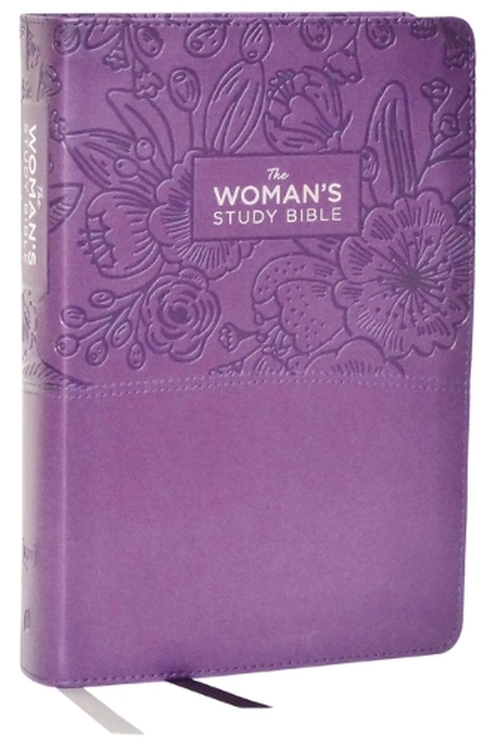 KJV, The Woman's Study Bible, Purple Leathersoft, Red Letter, Full-Color Edition, Comfort Print, 9781400332465