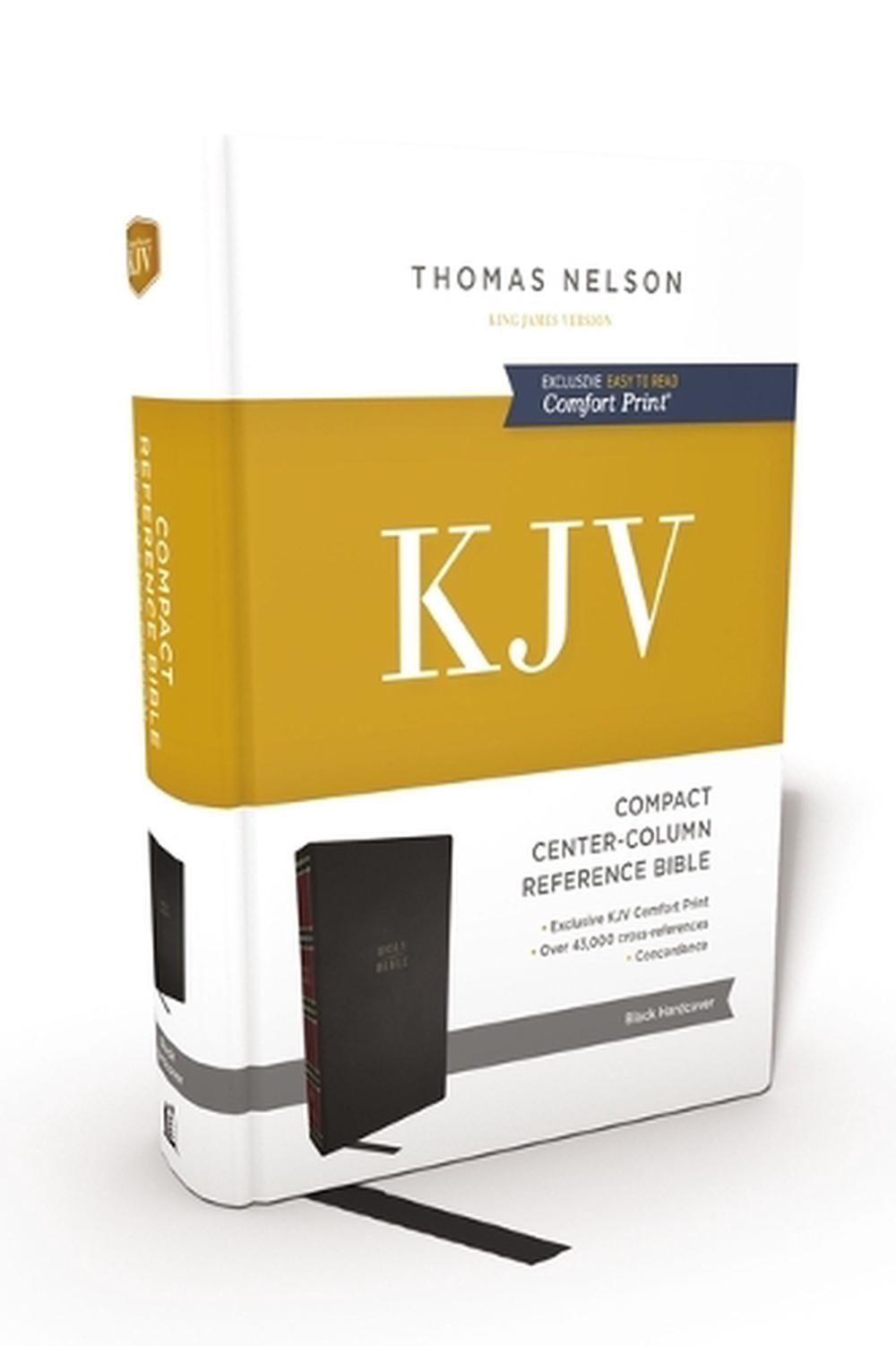 KJV Holy Bible: Compact Bible with 43,000 Center-Column Cross References, Black Hardcover, Red Letter, Comfort Print: King James Version, 9781400333110