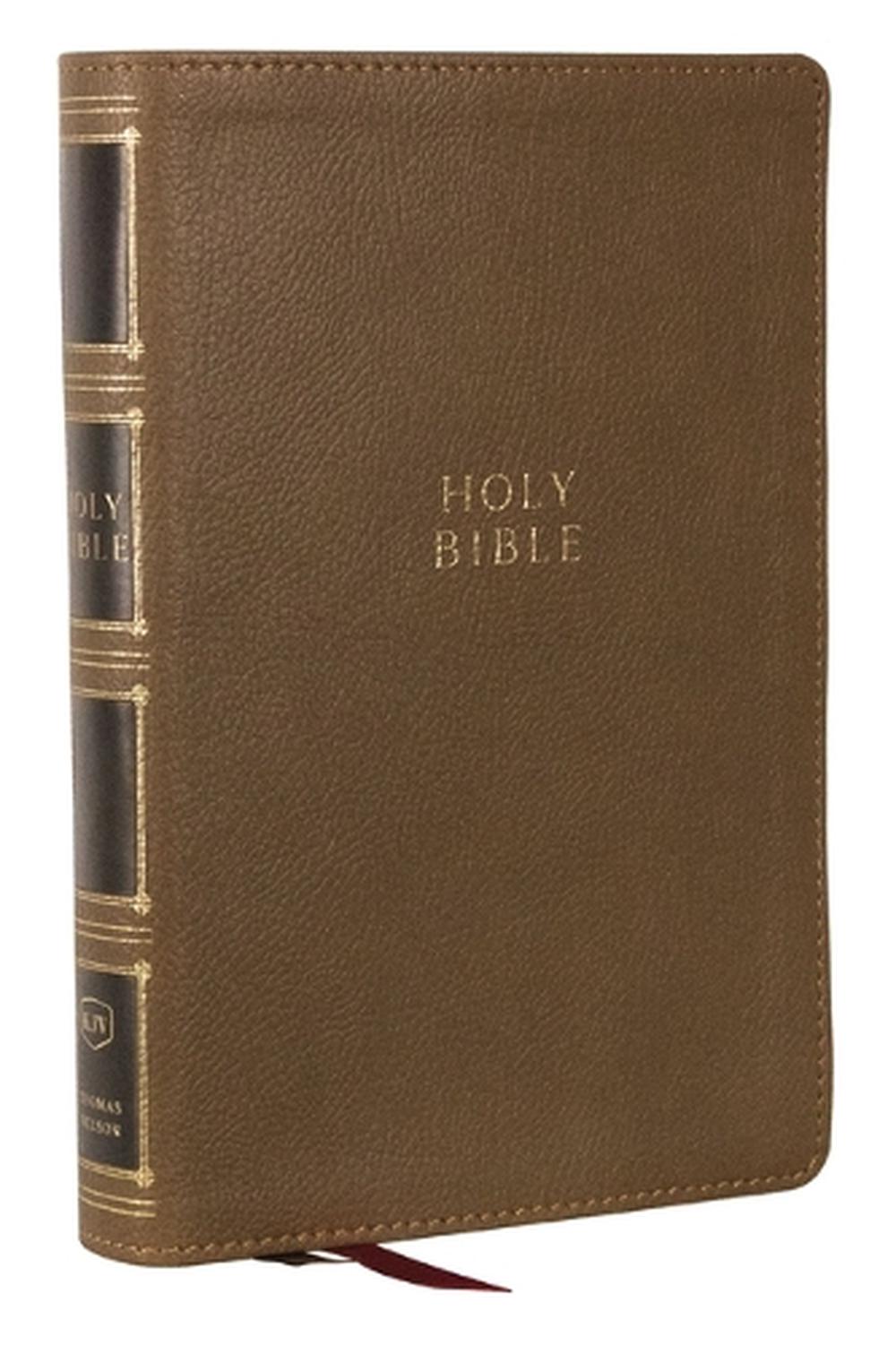 KJV Holy Bible: Compact Bible with 43,000 Center-Column Cross References, Brown Leathersoft, Red Letter, Comfort Print: King James Version, 9781400333127