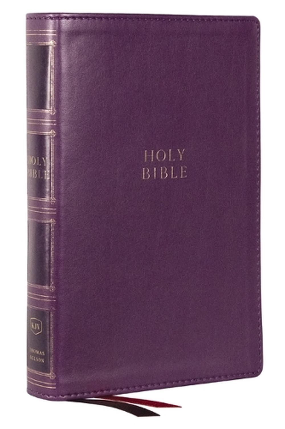 KJV Holy Bible: Compact Bible with 43,000 Center-Column Cross References, Purple Leathersoft, Red Letter, Comfort Print (Thumb Indexing): King James Version, 9781400333172