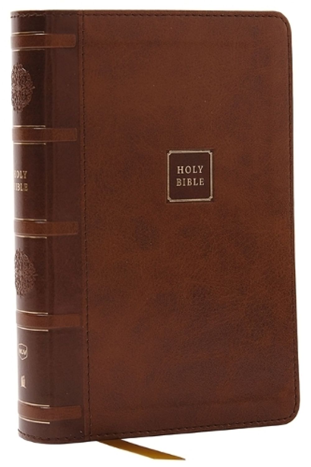 NKJV Compact Paragraph-Style Bible w/ 43,000 Cross References, Brown ...