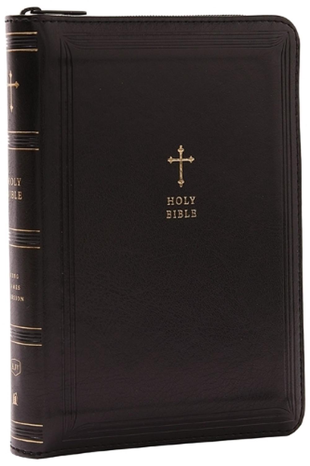KJV Holy Bible: Compact with 43,000 Cross References, Black Leathersoft with zipper, Red Letter, Comfort Print: King James Version, 9781400333486