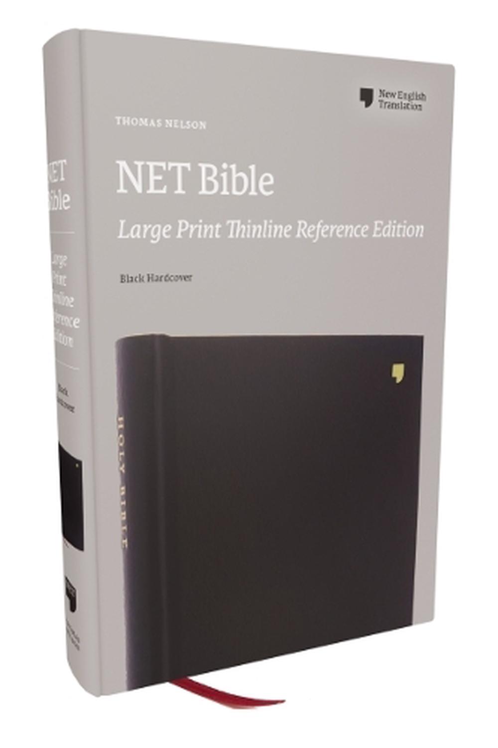 NET Bible, Large Print Thinline with Cross References, Hardcover, Comfort Print (Thumb Indexed) by Thomas Nelson - ISBN: 9781400334872