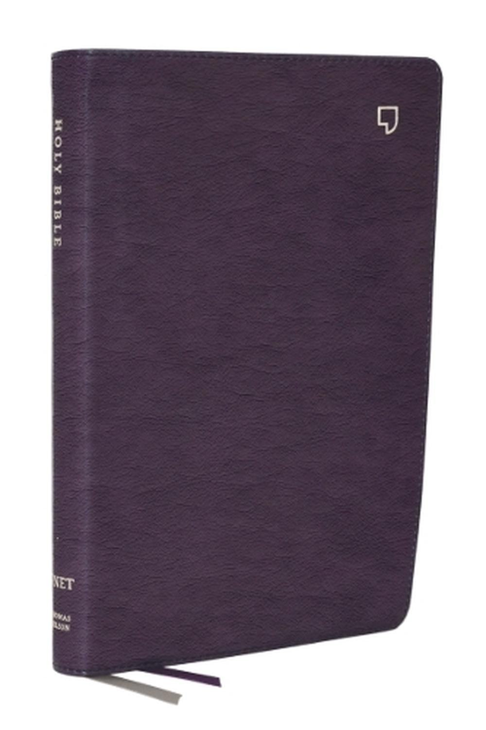 NET Bible, Large Print Thinline with Cross References, Purple Leathersoft, Comfort Print (Thumb Indexed) by Thomas Nelson - ISBN: 9781400334919