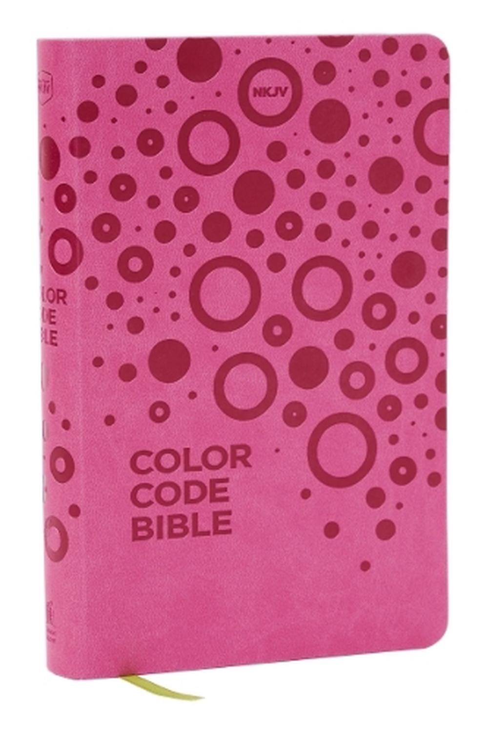 NKJV, Color Code Bible for Kids, Pink Leathersoft, Comfort Print, 9781400336012