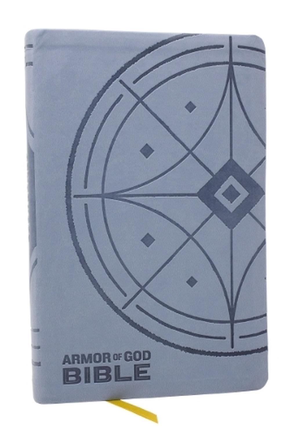 NKJV Armor of God Bible, Blue/Gray Leathersoft (Children’s Bible, Red Letter, Comfort Print, Holy Bible): New King James Version, 9781400336807