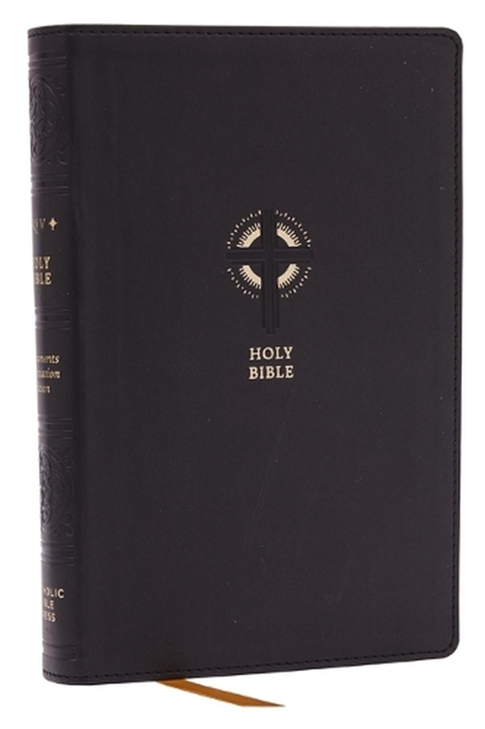 NRSVCE Sacraments of Initiation Catholic Bible, Black Leathersoft, Comfort Print, 9781400337590