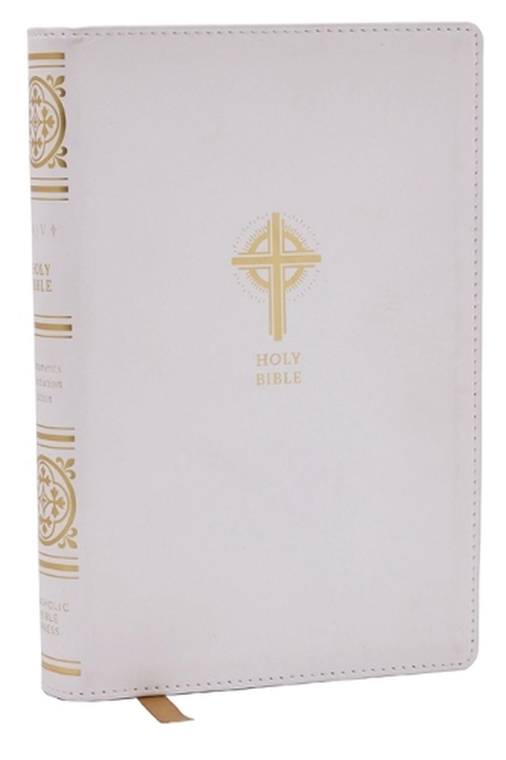 NRSVCE Sacraments of Initiation Catholic Bible, White Leathersoft, Comfort Print, 9781400337606