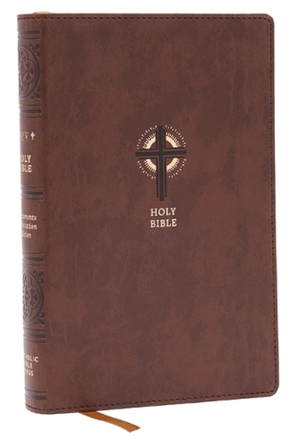NRSVCE Sacraments of Initiation Catholic Bible, Brown Leathersoft, Comfort Print, 9781400337620